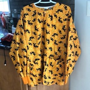 Halloween inspired scrub jacket